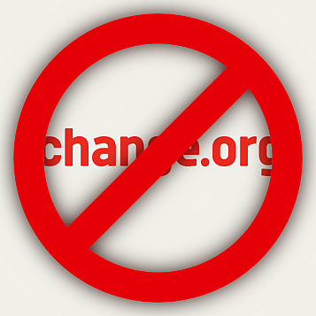 Prohibit Change.org